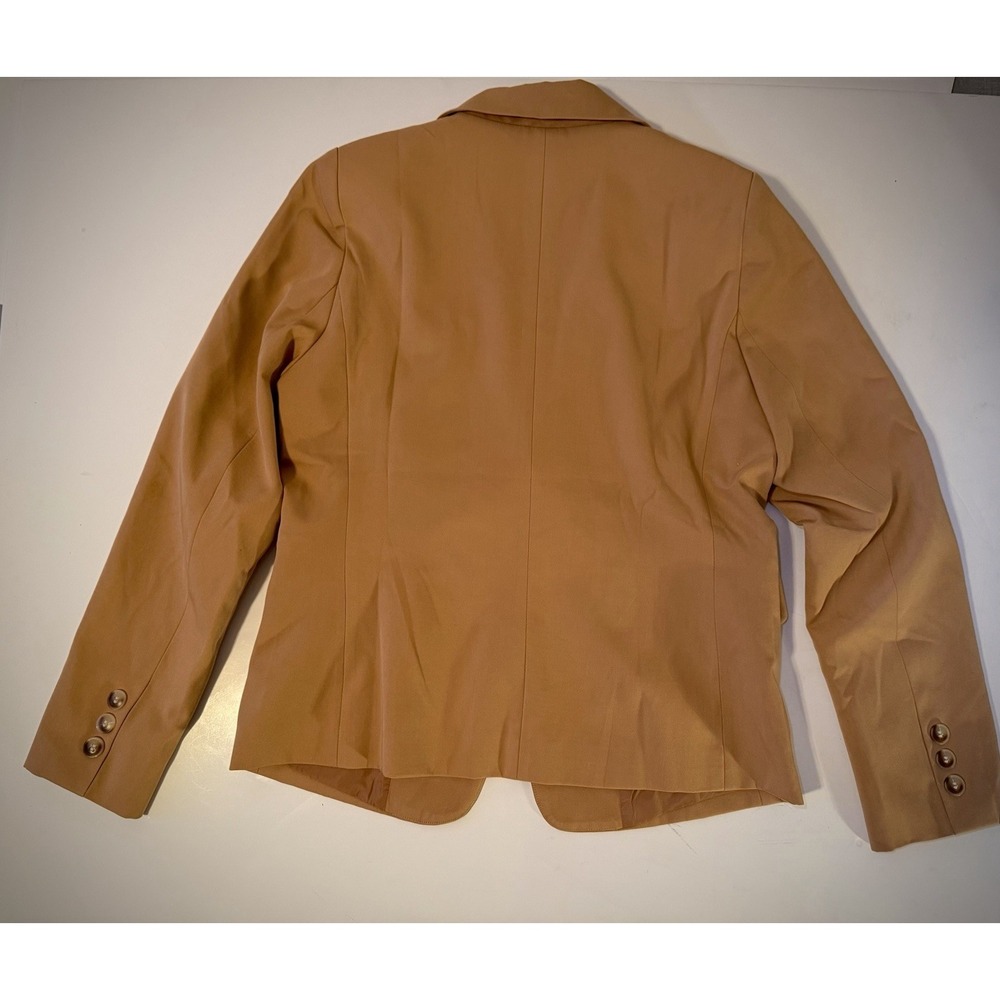 Women's One Button Blazer, Camel Colored Size Medium - Picture 2 of 2